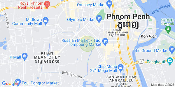 Boeung Tumpun分区, 棉芷区, 金边地图