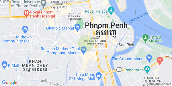 万景岗3分区（BKK3), 波哥堪, 金边地图