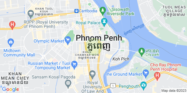 Map of BKK 1, Boeng Keng Kang, Phnom Penh