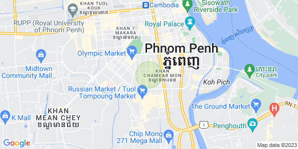 BKK 3, ボンケンコン, プノンペンの地図