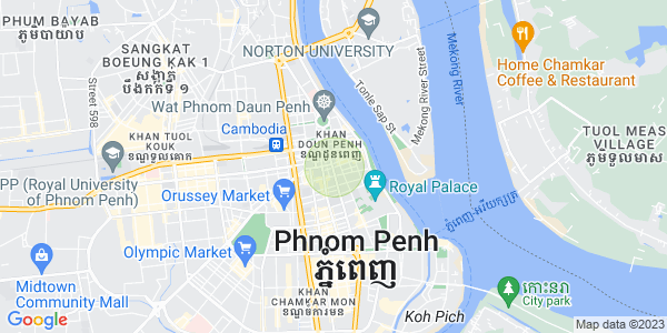 Map of Phsar Kandal I, Daun Penh, Phnom Penh