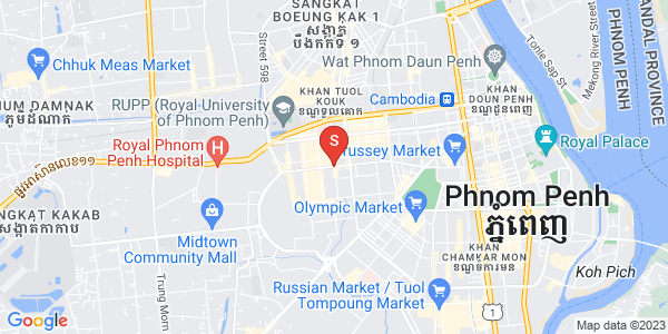 Mapa: Boeung Kak 2, Toul Kork, Phnom Penh