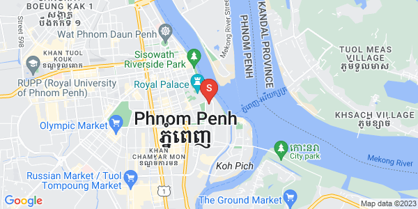 四臂湾分区, 隆边区, 金边地图