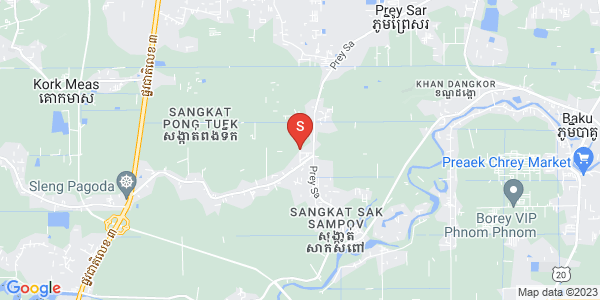 Mapa: 16 Betong, Prey Veaeng, Dangkao, Phnom Penh