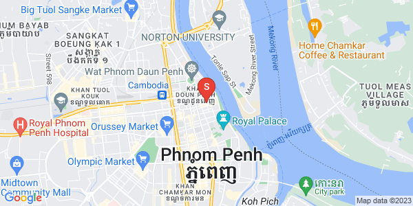 Carte de Phsar Chas, Daun Penh, Phnom Penh