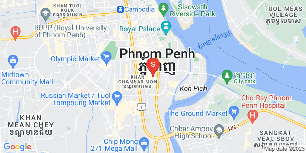 Carte de Tonle Bassac, Chamkarmon, Phnom Penh