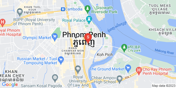 แผนที่ โตนเลบาสัก, จัมการมอน, พนมเปญ