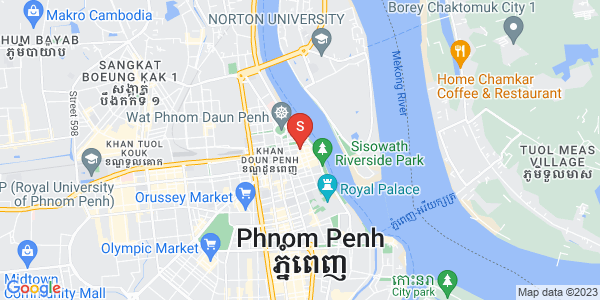 Map of Phsar Chas, Daun Penh, Phnom Penh