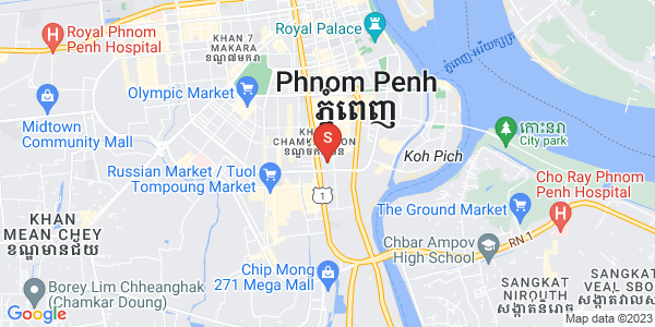 Mapa: BKK 1, Boeng Keng Kang, Phnom Penh