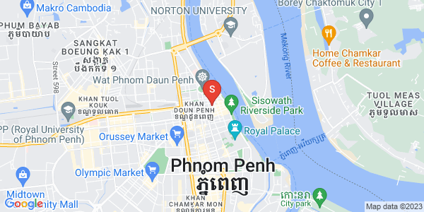 Carte de Phsar Chas, Daun Penh, Phnom Penh