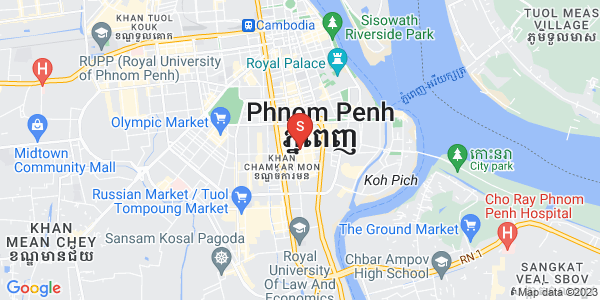 Carte de Tonle Bassac, Chamkarmon, Phnom Penh