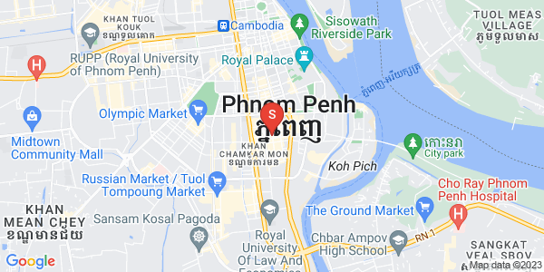 Carte de Tonle Bassac, Chamkarmon, Phnom Penh