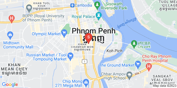 Mapa: BKK 1, Boeng Keng Kang, Phnom Penh