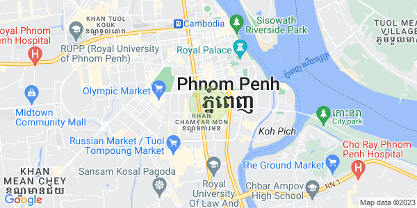 Mapa: BKK 1, Boeng Keng Kang, Phnom Penh