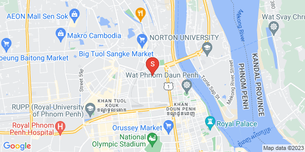 Mapa: Srah Chak, Daun Penh, Phnom Penh