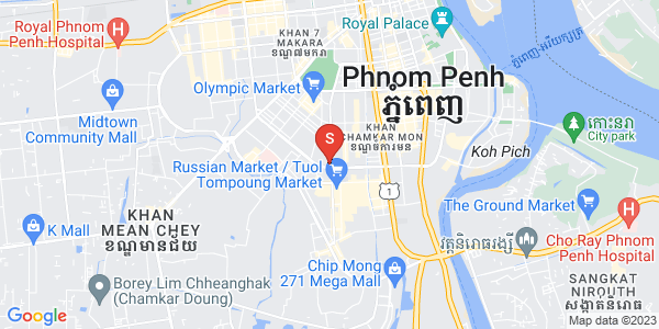 ផែនទី ទន្លេបាសាក់, ចំការមន, ភ្នំពេញ