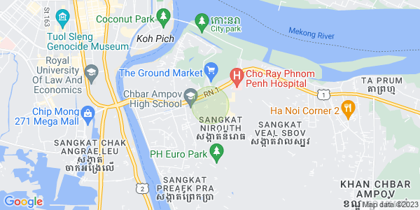 ニロート, チバーアンポウ, プノンペンの地図