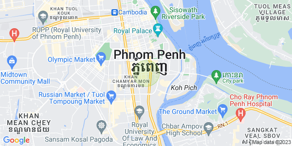 万景岗1分区（BKK1), 波哥堪, 金边地图