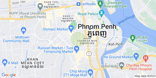 万景岗3分区（BKK3), 波哥堪, 金边地图