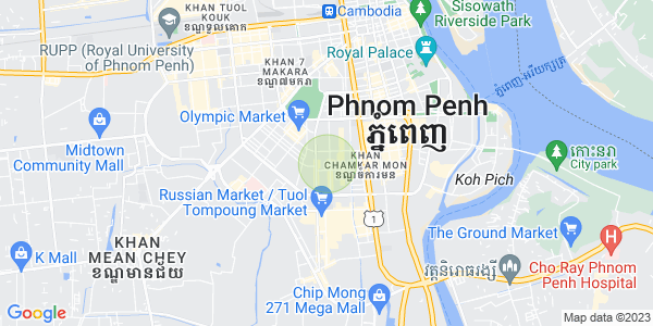 Tumnob Tuek镇, 波哥堪, 金边地图