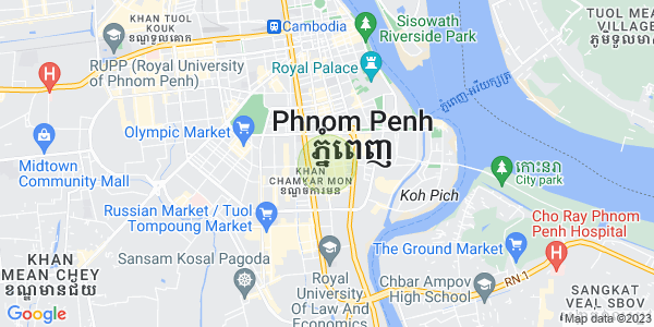 万景岗3分区（BKK3), 波哥堪, 金边地图