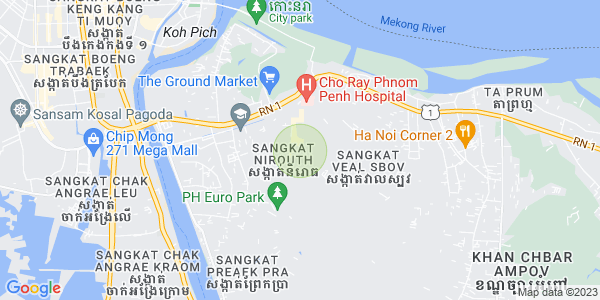 Map of Nirouth, Chbar Ampov, Phnom Penh
