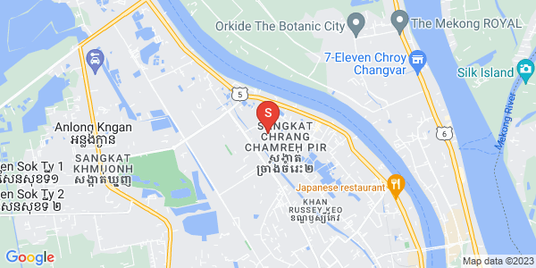 Chrang Chamres I구역, 레이시교외, 프놈펜 지도