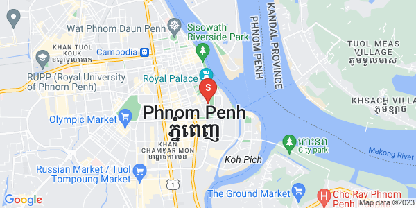 四臂湾分区, 隆边区, 金边地图