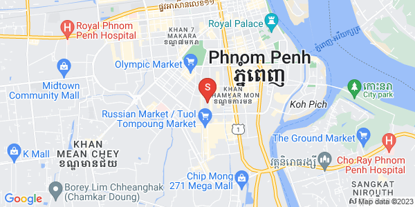 Map of BKK 3, Boeng Keng Kang, Phnom Penh