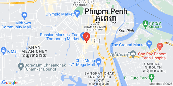 Map of Toul Tum Poung 1, Chamkarmon, Phnom Penh