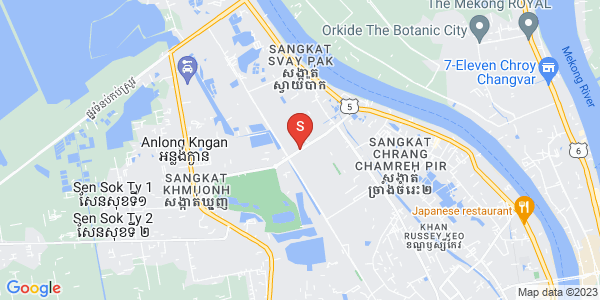 ブン・カック1, トゥールコーク, プノンペンの地図