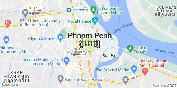 Carte de BKK 1, Boeng Keng Kang, Phnom Penh