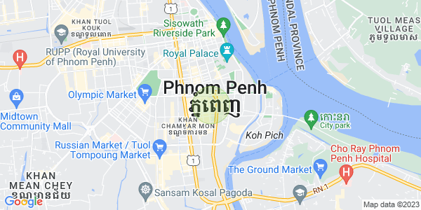Map of BKK 1, Boeng Keng Kang, Phnom Penh