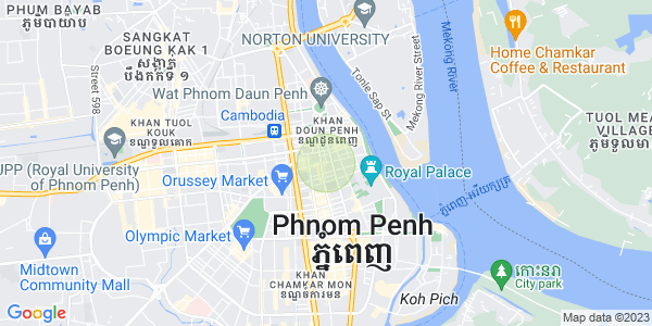 Map of Chakto Mukh, Daun Penh, Phnom Penh