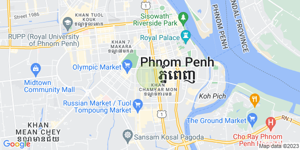 Map of BKK 2, Boeng Keng Kang, Phnom Penh