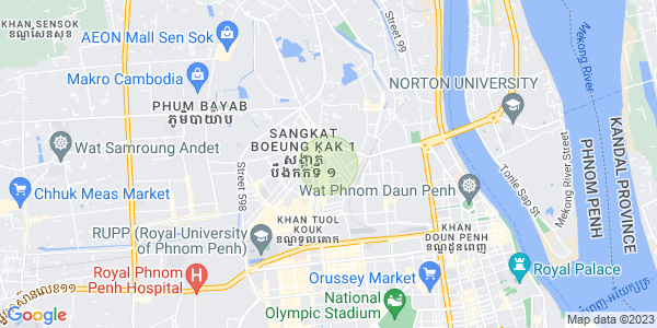 Map of Boeung Kak 2, Toul Kork, Phnom Penh