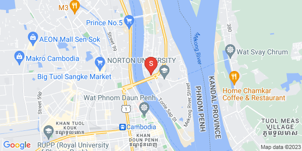 Mapa: Koh Dach, Chroy Changvar, Phnom Penh