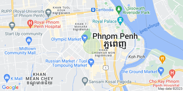 Tumnob Tuek镇, 波哥堪, 金边地图