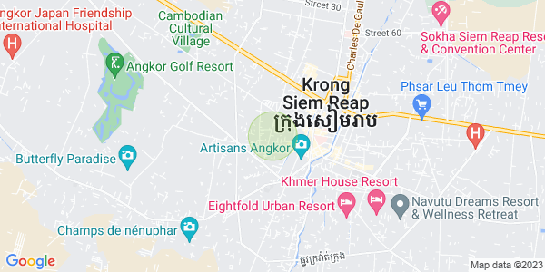 Map of Svay Dankum, Siem Reap