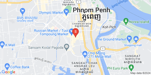 Mapa: BKK 1, Boeng Keng Kang, Phnom Penh