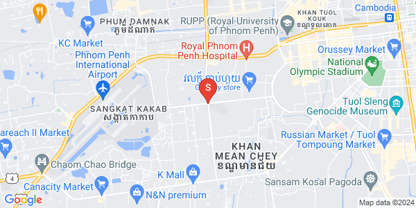 Mapa: Tuek Thla, Sen Sok, Phnom Penh