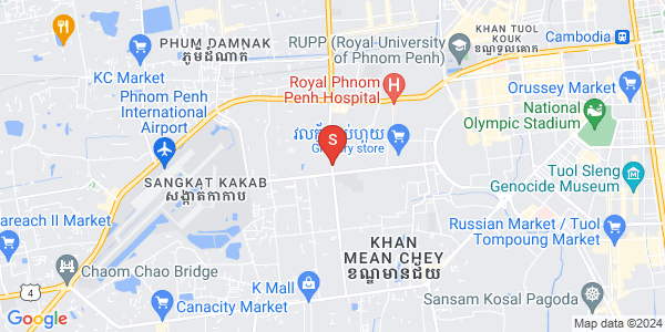 Mapa: Tuek Thla, Sen Sok, Phnom Penh