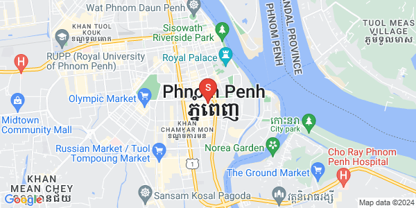 万景岗1分区（BKK1), 波哥堪, 金边地图