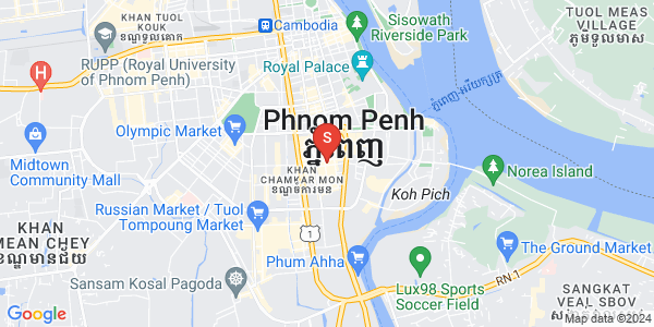 BKK 1, ボンケンコン, プノンペンの地図