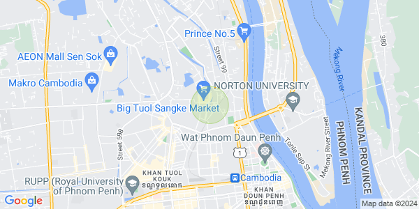 Map of Chrang Chamres 2, Russey Keo, Phnom Penh