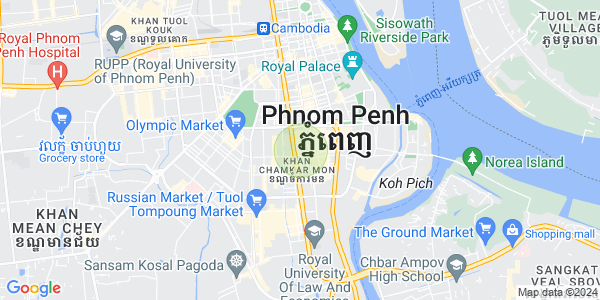 万景岗1分区（BKK1), 波哥堪, 金边地图