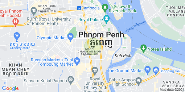 万景岗1分区（BKK1), 波哥堪, 金边地图