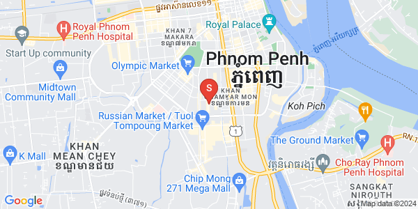 万景岗3分区（BKK3), 波哥堪, 金边地图