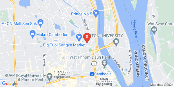 Map of Tuol Sangkae 1, Russey Keo, Phnom Penh
