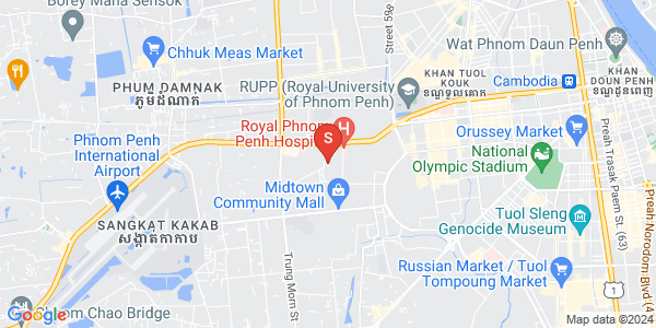 Carte de Tuek Thla, Sen Sok, Phnom Penh